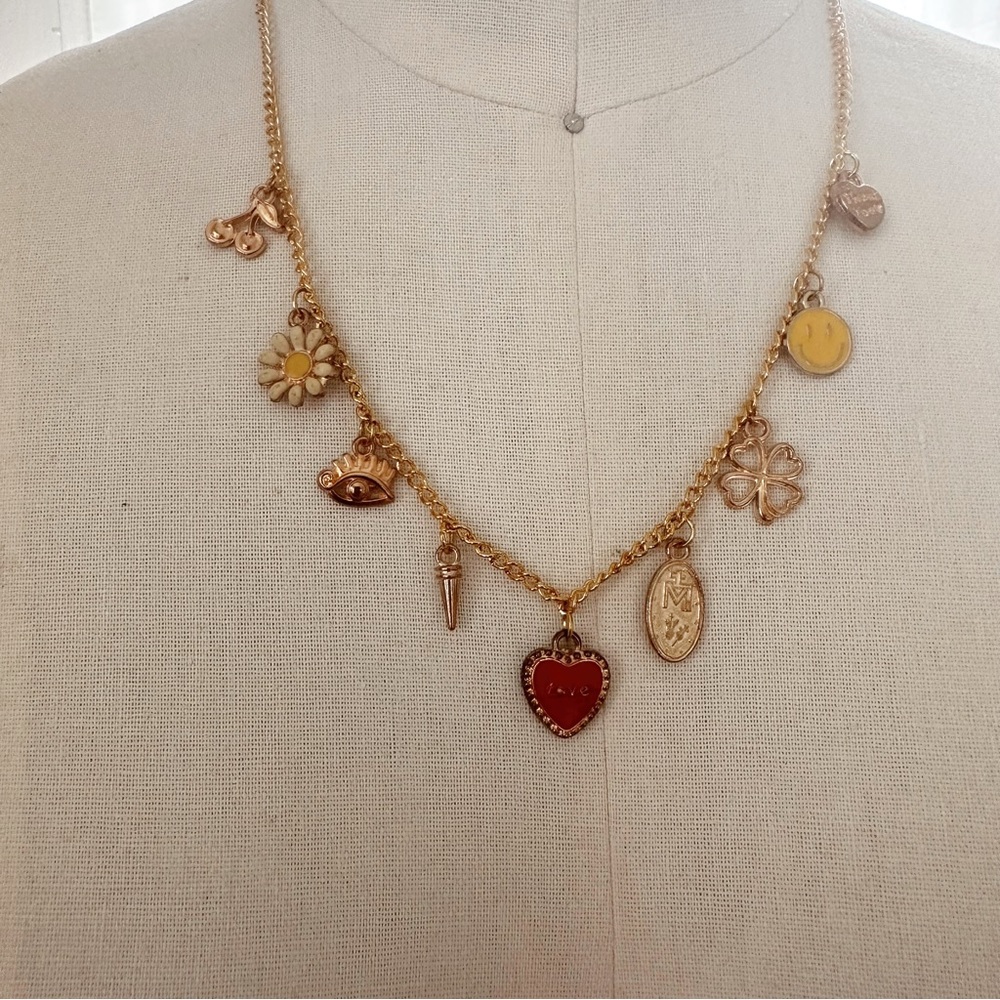 Y2K LUCKY TALISMAN CHARM necklace